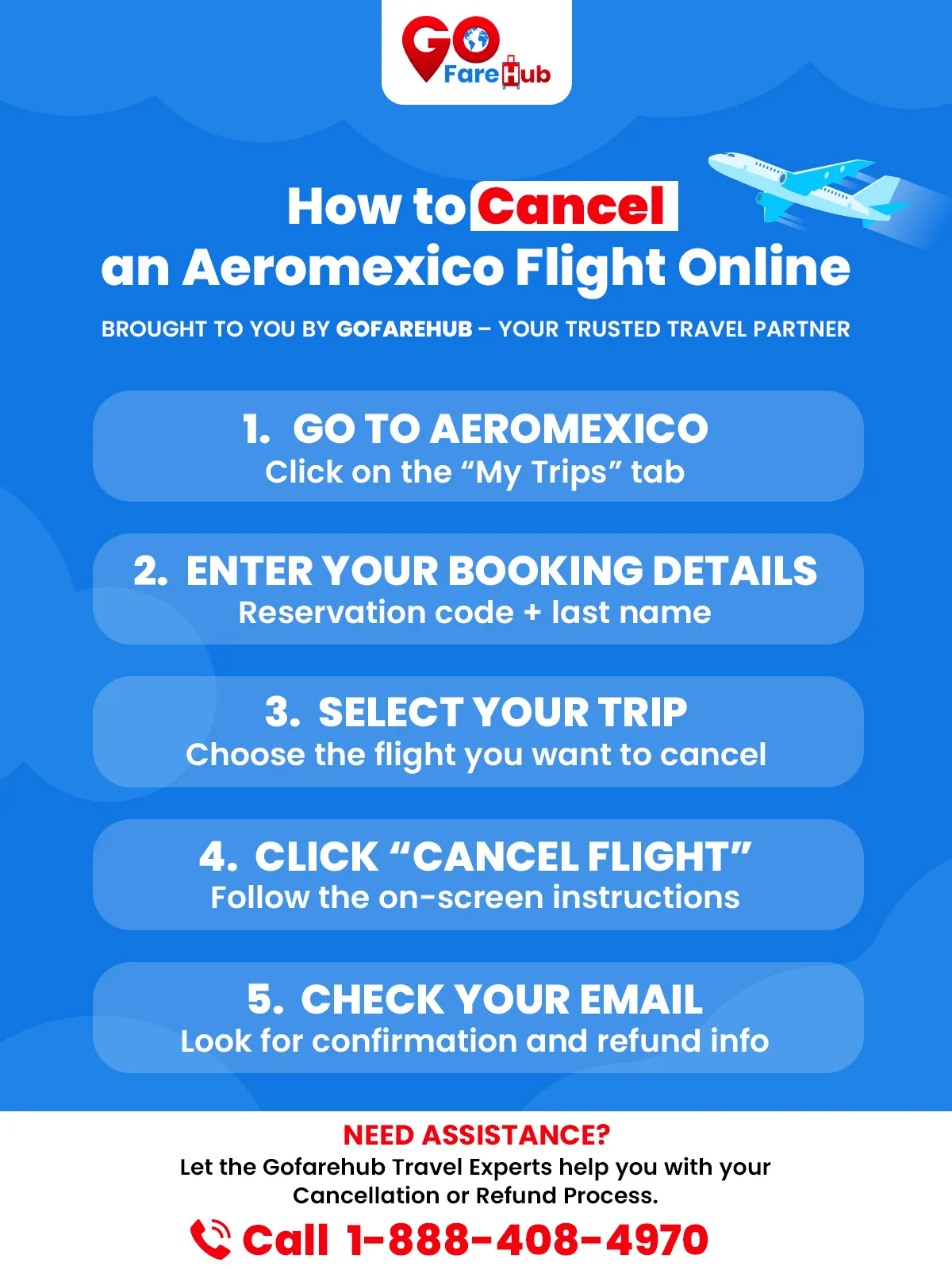 how to cancel aeromexico flight online